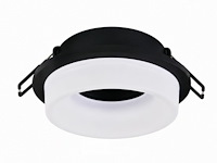 25 x downlight fitting – gu10 – zwart – ø70mm – ip20 – kadife - afbeelding 3 van  6
