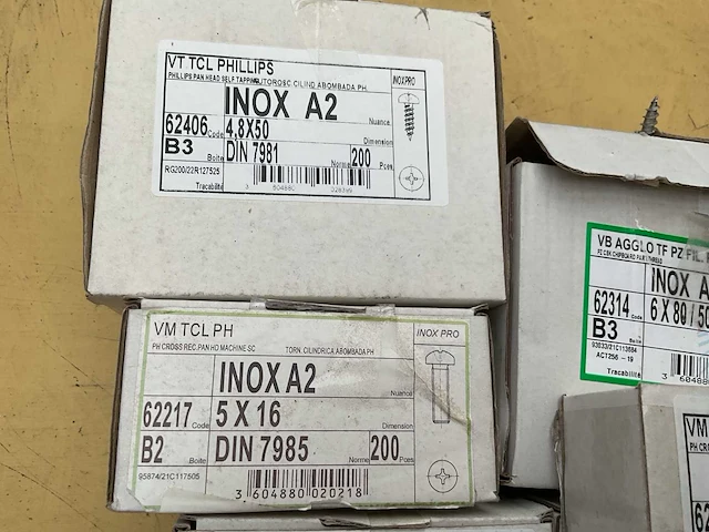 25 x dozen inox schroeven; bouten; rondellen - afbeelding 3 van  8