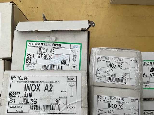 25 x dozen inox schroeven; bouten; rondellen - afbeelding 4 van  8