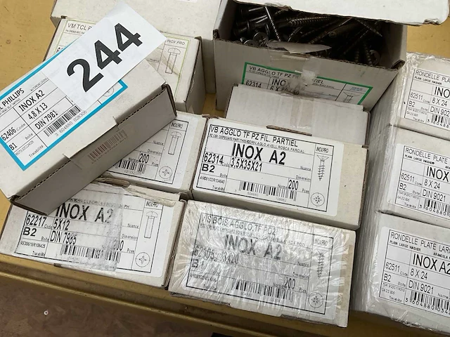 25 x dozen inox schroeven; bouten; rondellen - afbeelding 6 van  8