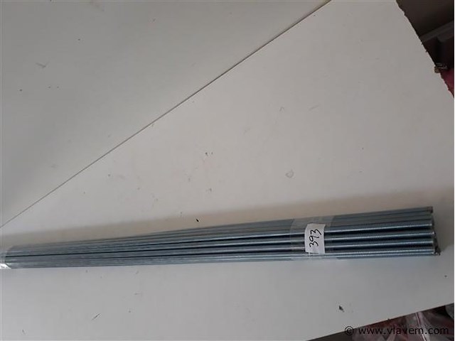 25 x draadstangen verzinkt 1 meter m 8 - afbeelding 2 van  2