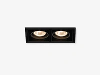 25 x gt square 2.0 design inbouwspots zwart - afbeelding 1 van  7