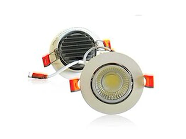 25 x inbouw led downlight – 7w – draaibaar – 6500k koud wit - afbeelding 1 van  7