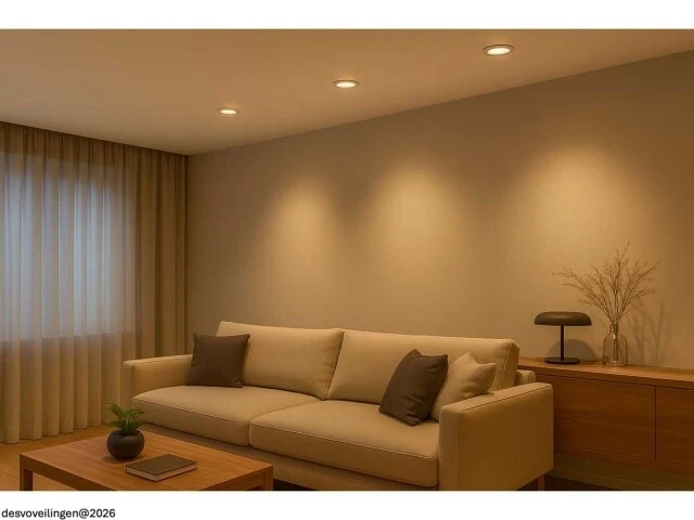 25 x led downlight – 7w – draaibaar – 3000k warm – zilver - afbeelding 6 van  6