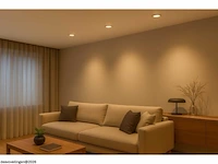 25 x led downlight – 7w – draaibaar – 3000k warm – zilver - afbeelding 6 van  6
