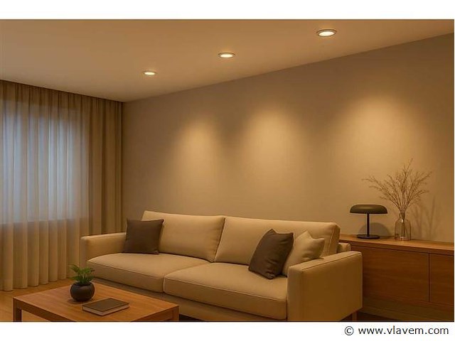 25 x led downlight – 7w – draaibaar – 3000k warm – zilver - afbeelding 5 van  5