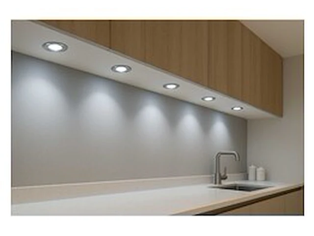 25 x led downlight – 7w – draaibaar – 6500k koud wit – zilver - afbeelding 1 van  5