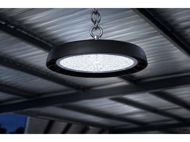 25 x led highbay ufo – 100w – 6400k koud wit – ip65 – agora-100 - afbeelding 1 van  5