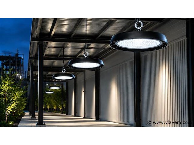 25 x led highbay ufo – 100w – 6400k koud wit – ip65 – agora-100 - afbeelding 3 van  5