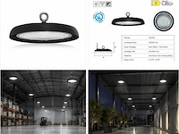 25 x led highbay ufo – 100w – 6400k koud wit – ip65 – agora-100 - afbeelding 5 van  5