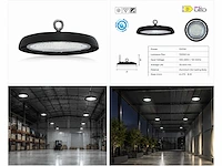 25 x led highbay ufo – 100w – 6400k koud wit – ip65 – agora-100 - afbeelding 5 van  5