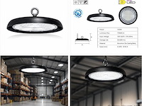 25 x led highbay ufo – 150w – 6400k koud wit – ip65 – agora-150 - afbeelding 5 van  5