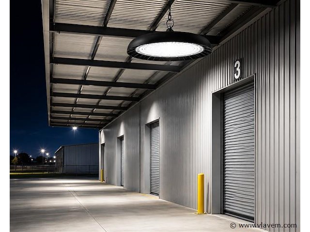 25 x led highbay ufo – 200w – 6400k koud wit – ip65 – agora-200 - afbeelding 3 van  5