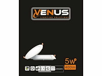 25 x led paneel – rond inbouw – 5w – 3000k warm wit – ip20 - afbeelding 5 van  5