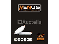 25 x led paneel – rond inbouw – 5w – 6500k koud wit – ip20 - afbeelding 4 van  4
