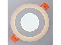 25 x led paneel – warm wit / koud wit – 6w (3w + 3w) – aan/uit - afbeelding 1 van  5