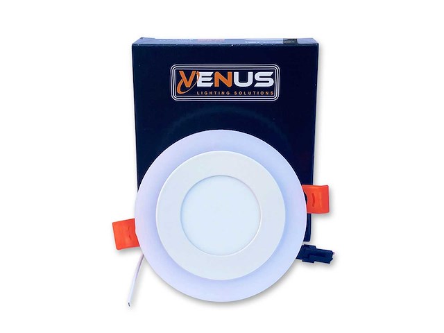 25 x led paneel – warm wit / koud wit – 6w (3w + 3w) – aan/uit - afbeelding 3 van  5