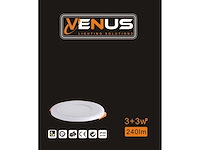 25 x led paneel – warm wit / koud wit – 6w (3w + 3w) – aan/uit - afbeelding 5 van  5