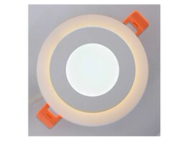 25 x led paneel – warm wit / koud wit – 6w (3w + 3w) – aan/uit - afbeelding 1 van  6