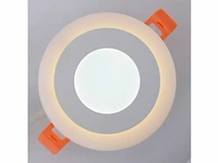 25 x led paneel – warm wit / koud wit – 6w (3w + 3w) – aan/uit