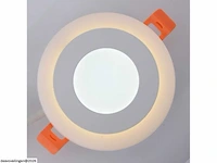 25 x led paneel – warm wit / koud wit – 6w (3w + 3w) – aan/uit - afbeelding 2 van  6