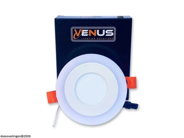 25 x led paneel – warm wit / koud wit – 6w (3w + 3w) – aan/uit - afbeelding 4 van  6