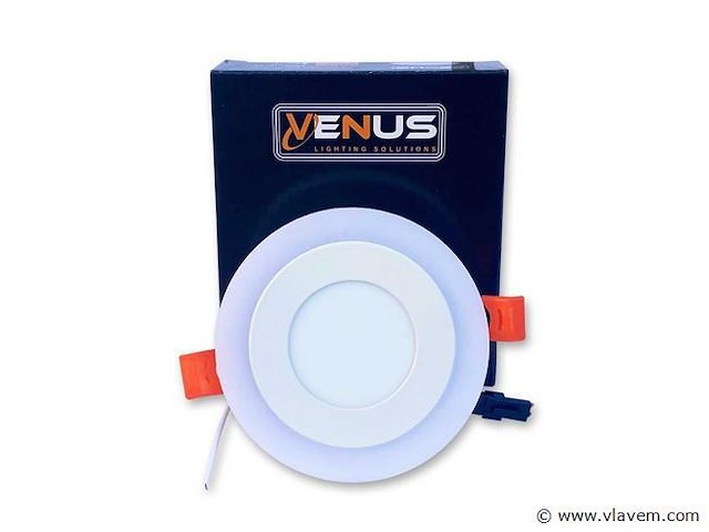 25 x led paneel – warm wit / koud wit – 6w (3w + 3w) – aan/uit - afbeelding 3 van  5