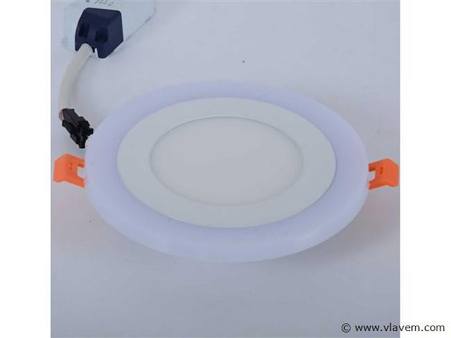 25 x led paneel – warm wit / koud wit – 6w (3w + 3w) – aan/uit - afbeelding 4 van  5