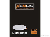 25 x led paneel – warm wit / koud wit – 6w (3w + 3w) – aan/uit - afbeelding 5 van  5