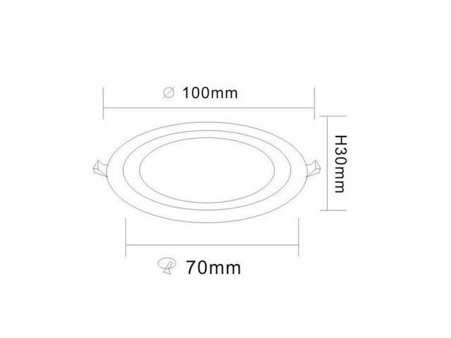 25 x led paneel – warm wit / koud wit – 6w (3w + 3w) – aan/uit - afbeelding 3 van  6