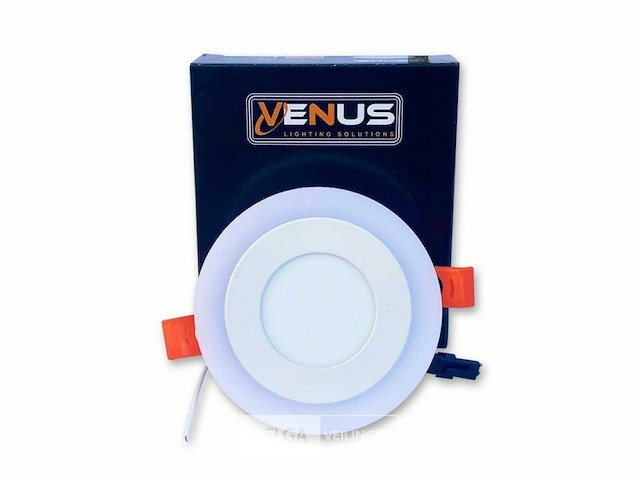 25 x led paneel – warm wit / koud wit – 6w (3w + 3w) – aan/uit - afbeelding 4 van  6