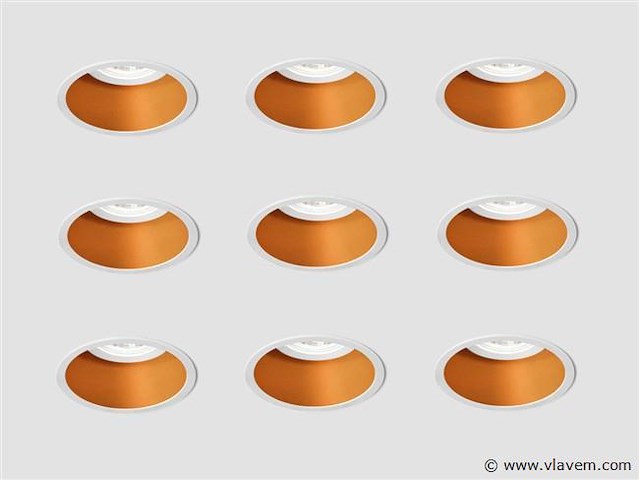 25 x solo deep ip54 inbouwspots wit/goud - afbeelding 8 van  8