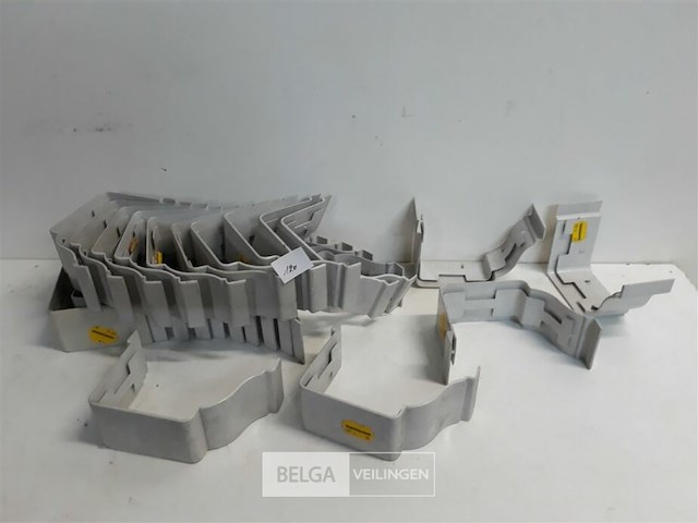 25 x verbindingsstuk 160mm licht grijs pvc regenafvoer - afbeelding 1 van  3