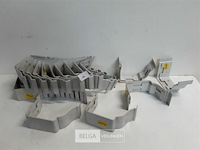 25 x verbindingsstuk 160mm licht grijs pvc regenafvoer - afbeelding 1 van  3