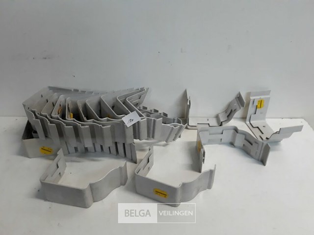 25 x verbindingsstuk 160mm licht grijs pvc regenafvoer - afbeelding 2 van  3