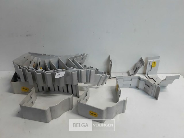 25 x verbindingsstuk 160mm licht grijs pvc regenafvoer - afbeelding 1 van  3