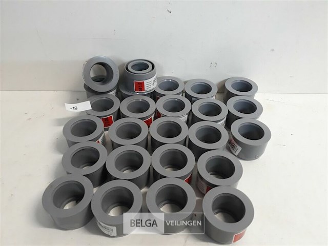 25 x verloop 50-32 pvc lijmverbinding - afbeelding 1 van  3