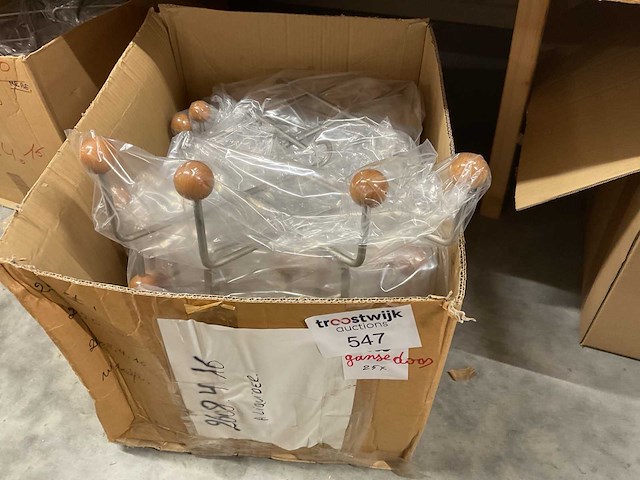 25 x wandkapstokken - afbeelding 1 van  5