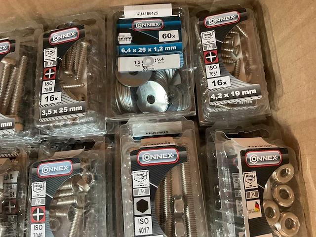250 blisters inox bevestigingen - afbeelding 4 van  9