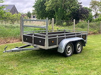 250 x 130 - bakwagen - dubbelasser - aanhangwagen - afbeelding 1 van  8