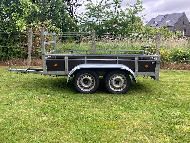 250 x 130 - bakwagen - dubbelasser - aanhangwagen - afbeelding 1 van  4