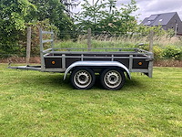 250 x 130 - bakwagen - dubbelasser - aanhangwagen - afbeelding 1 van  4