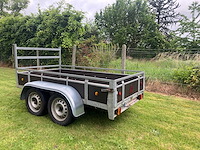 250 x 130 - bakwagen - dubbelasser - aanhangwagen - afbeelding 2 van  4