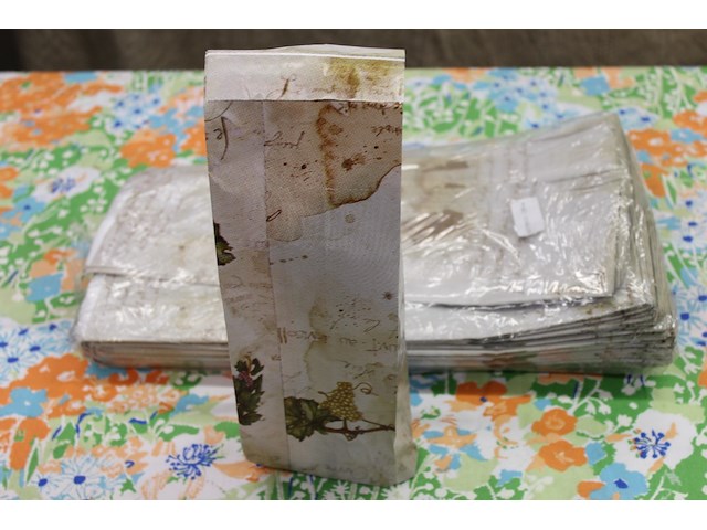 250 x papieren geschenkzak voor wijnfles - afbeelding 1 van  1