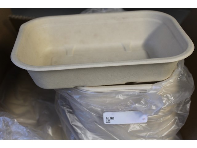 250 x verpakking karton schaaltjes - afbeelding 1 van  2