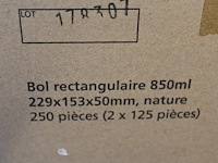 250 x verpakking karton schaaltjes - afbeelding 2 van  2