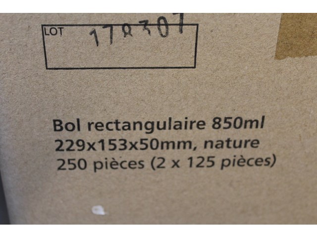 250 x verpakking karton schaaltjes - afbeelding 2 van  2