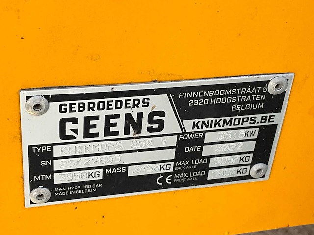 250 y - 2022 - km250 - schranklader - afbeelding 8 van  20