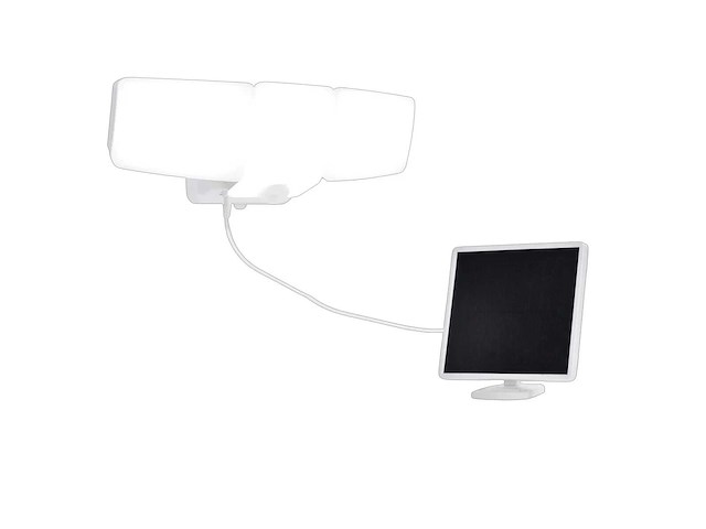 2500 lumens 3-bewegingssensor led zonne-beveiligingslicht voor buitentuin (x2) - afbeelding 4 van  7