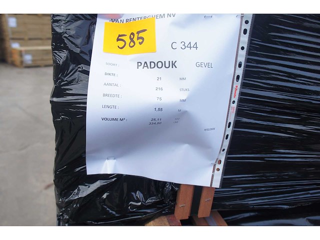 25,11 m² padouk gevelbekleding - afbeelding 4 van  5